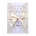Wedding Invitation Rectangle Laser Cut Paper Beautiful Lace Card